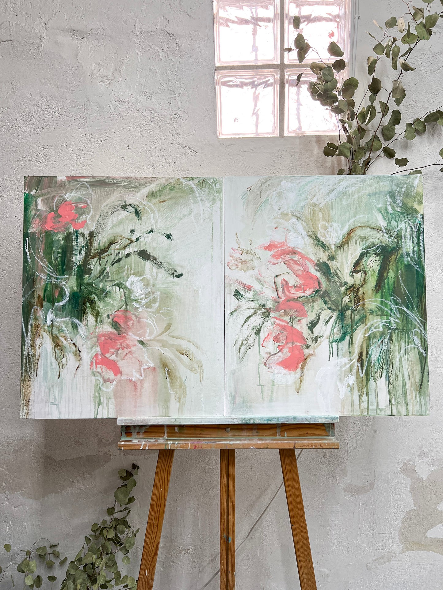 F271 acrílico y óleo sobre tabla 60x40cm (x2)