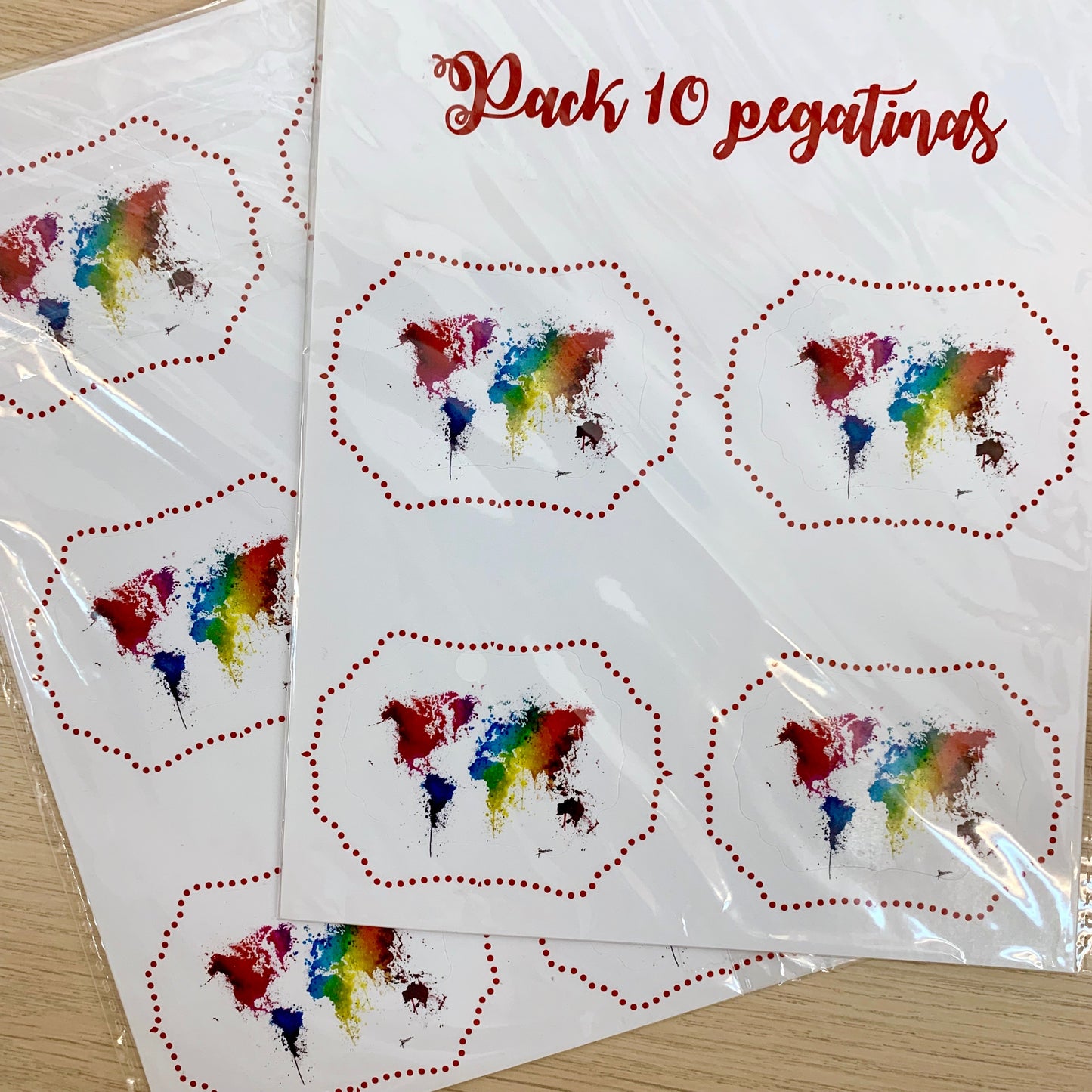 Pack Pegatinas Mapamundi
