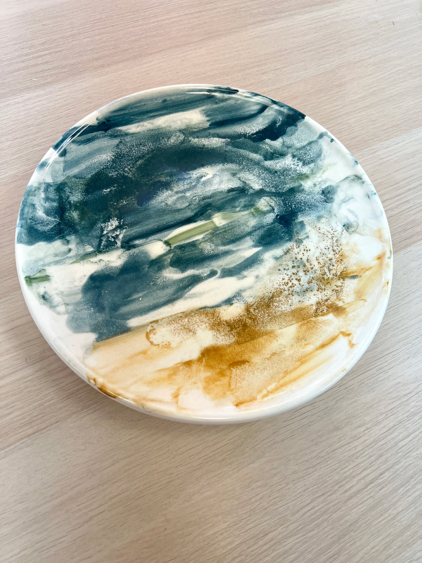 MEDITERRÁNEO – Vajilla pintada a mano – Plato llano