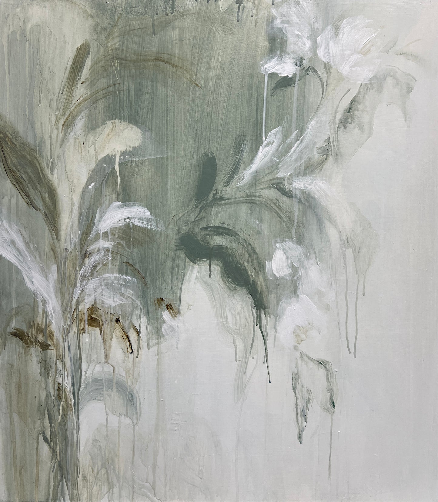 OBRA ORIGINAL FLORAL – Díptico - F288, acrílico sobre lino, 78x68 cm (x2)