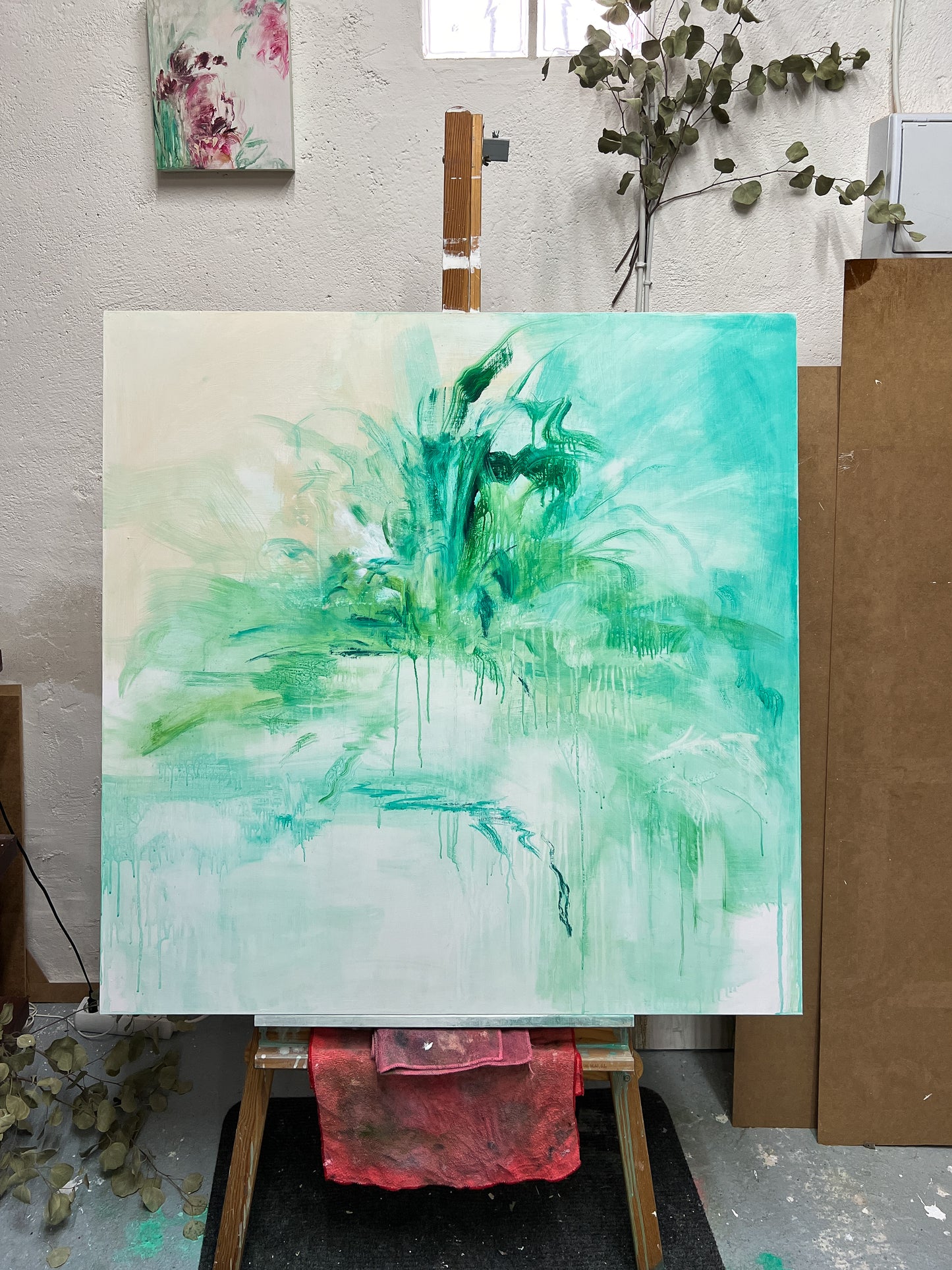 F273 técnica mixta sobre tabla 100x100 cm