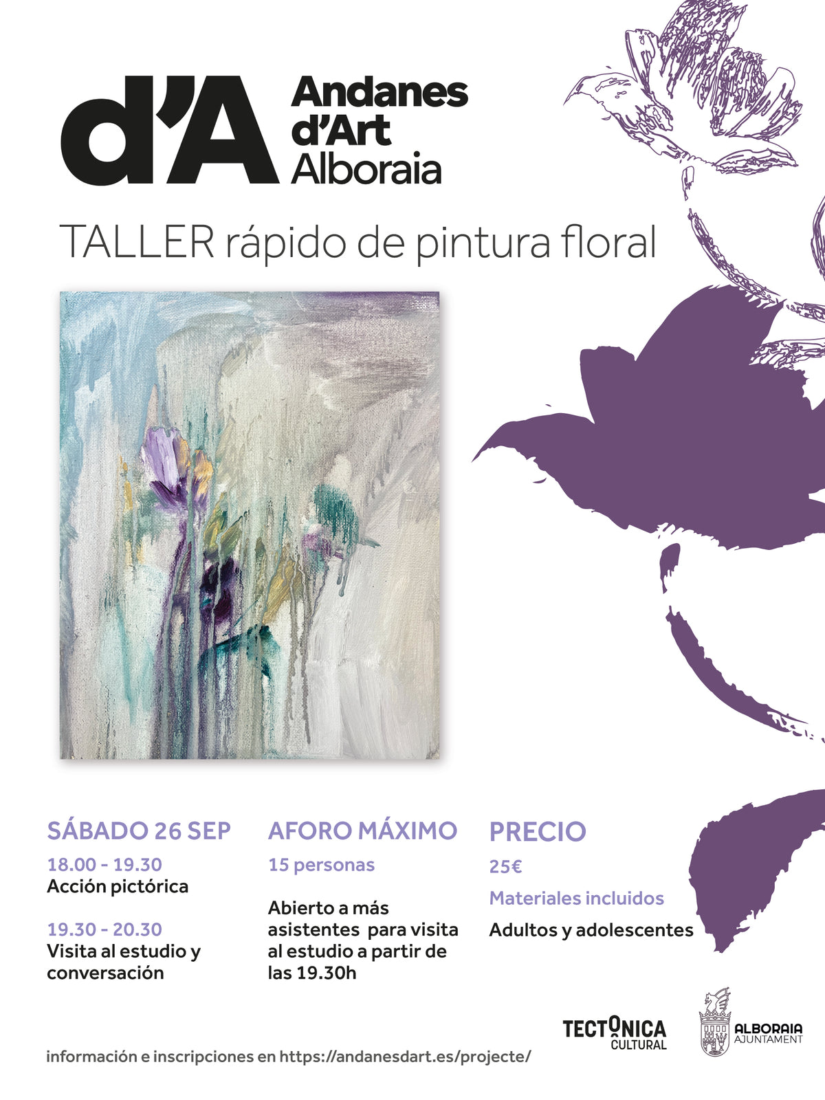 TALLER rápido de pintura floral