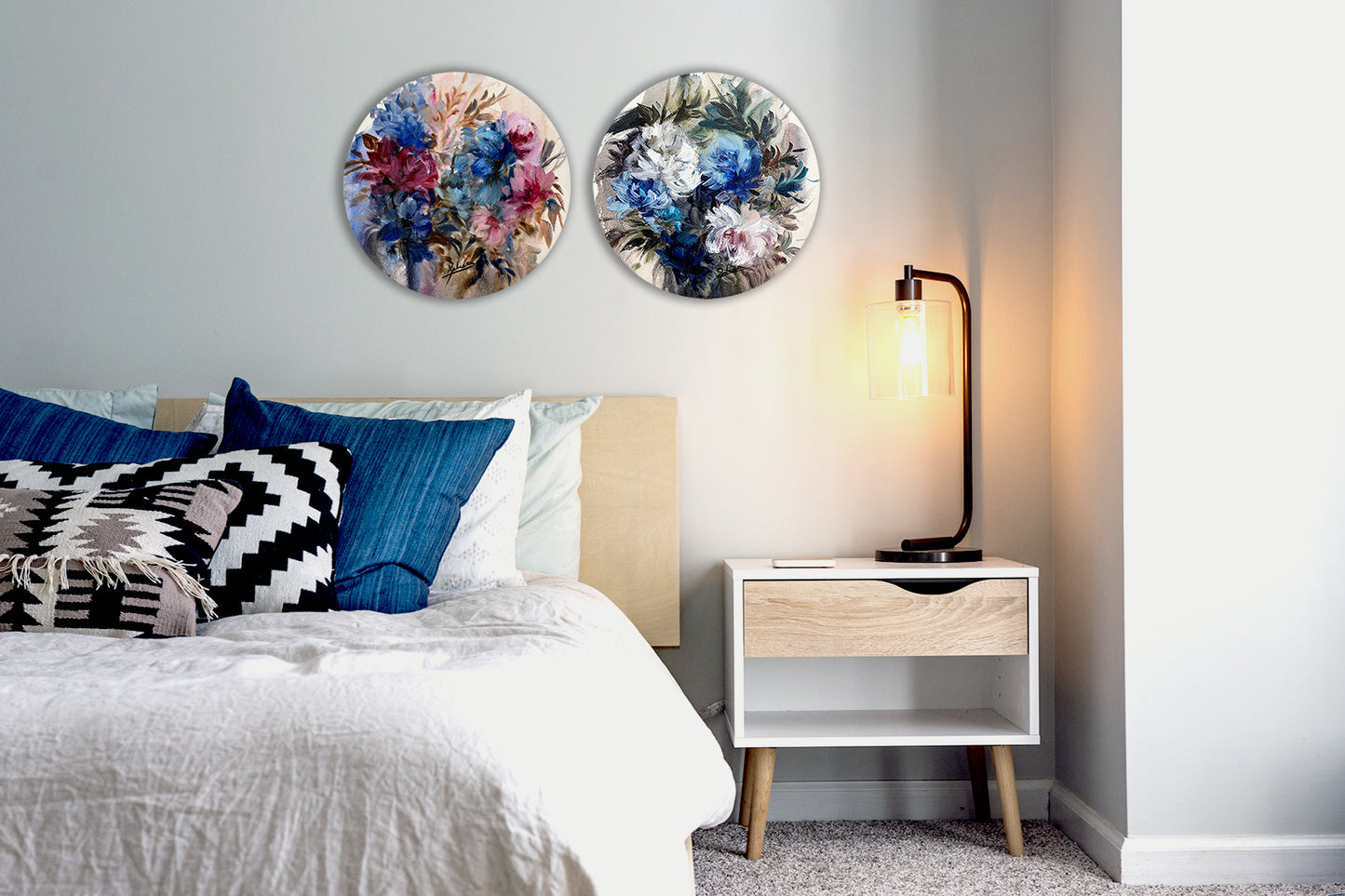 F157 óleo sobre lienzo 30cm dm