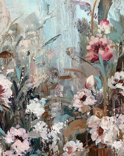 OBRA ORIGINAL FLORAL – F213, Óleo sobre tabla, 100x150cm