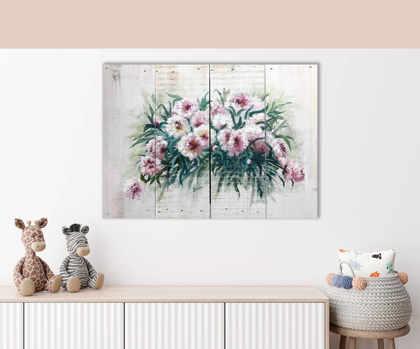 OBRA ORIGINAL FLORAL – F100, Óleo sobre palé, 72x100cm