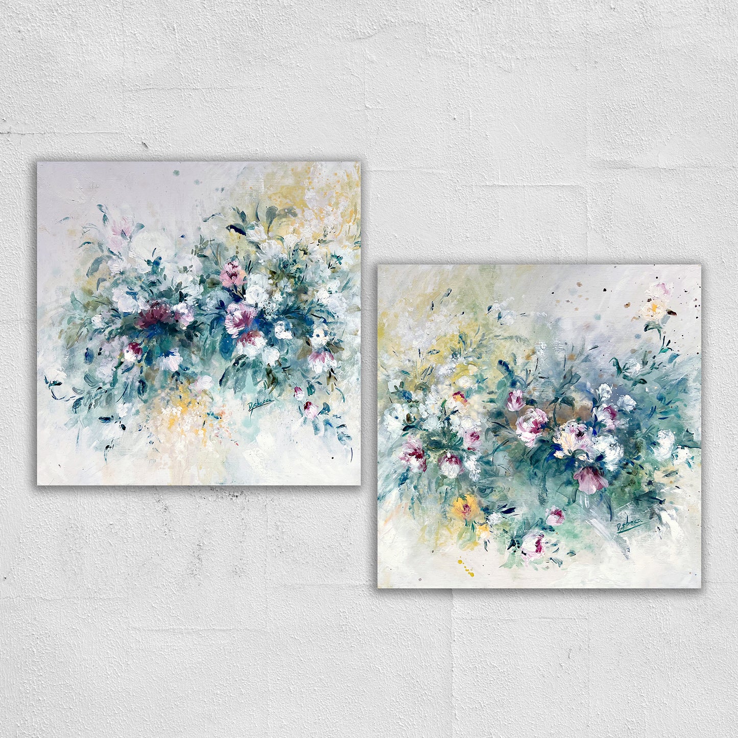 F229 óleo sobre tabla 40x40 cm (x2)