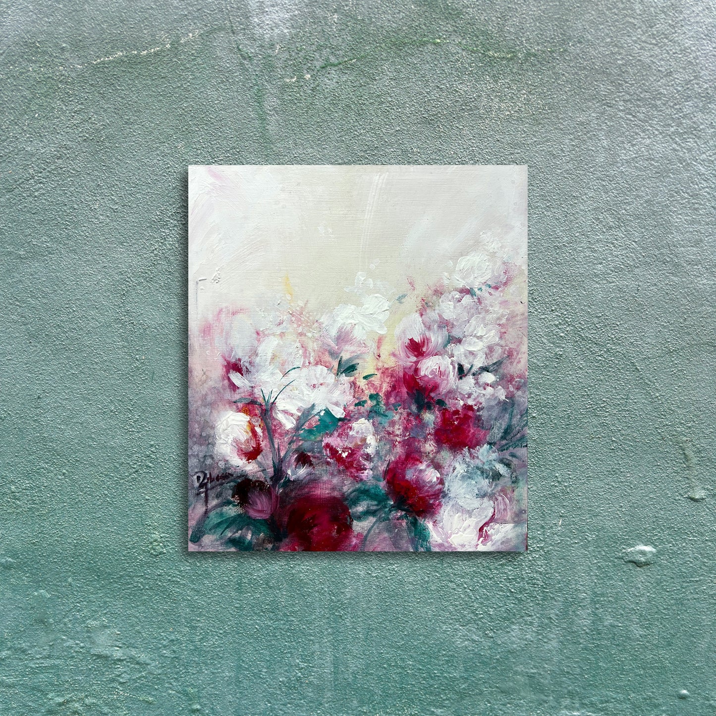 F238 Técnica mixta sobre tabla 19x22cm