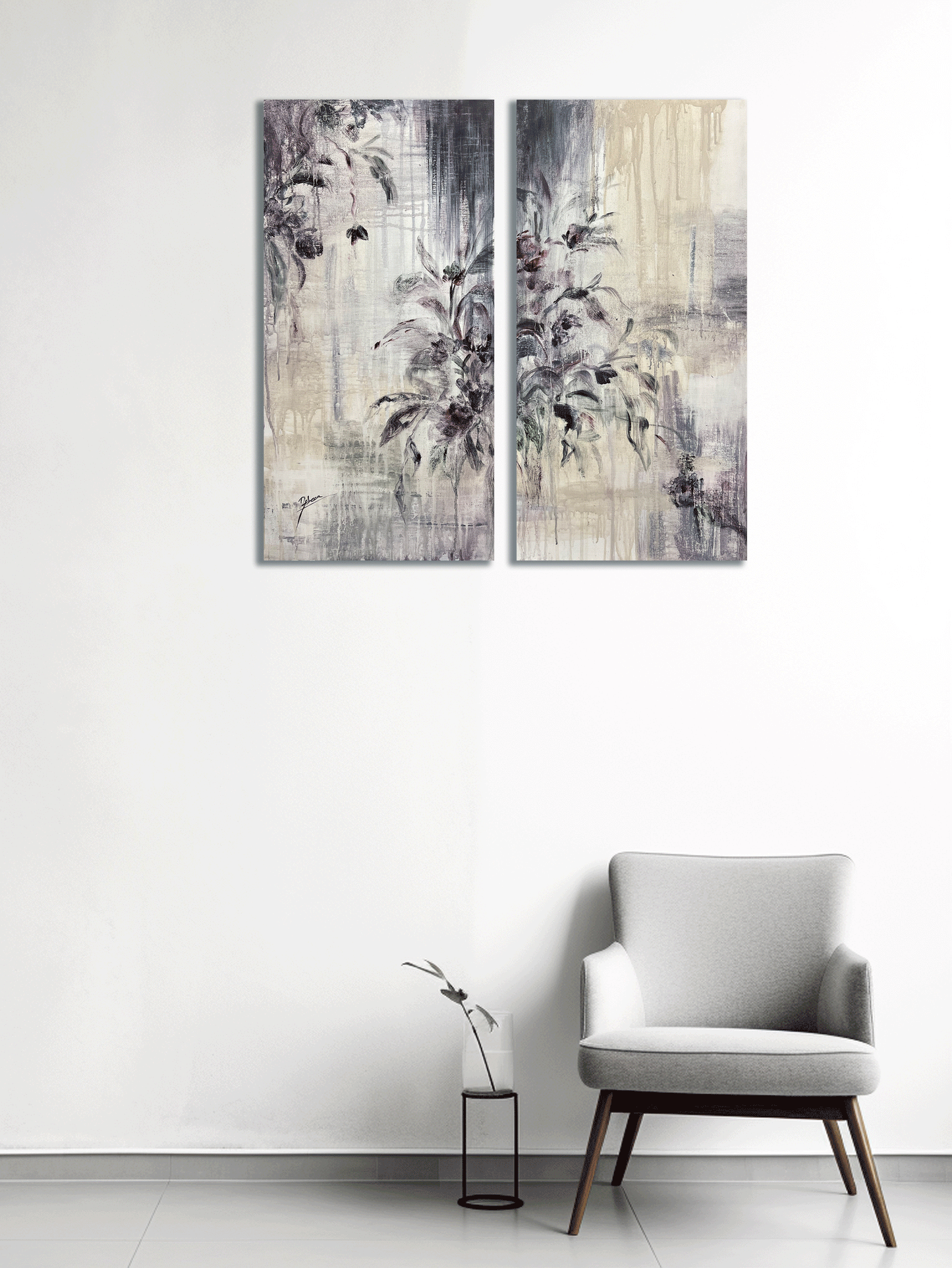 F267 óleo sobre tabla 80x40cm (x2)