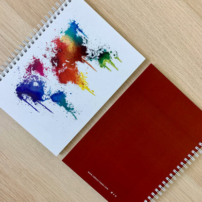 Libreta A5 - Mapamundi