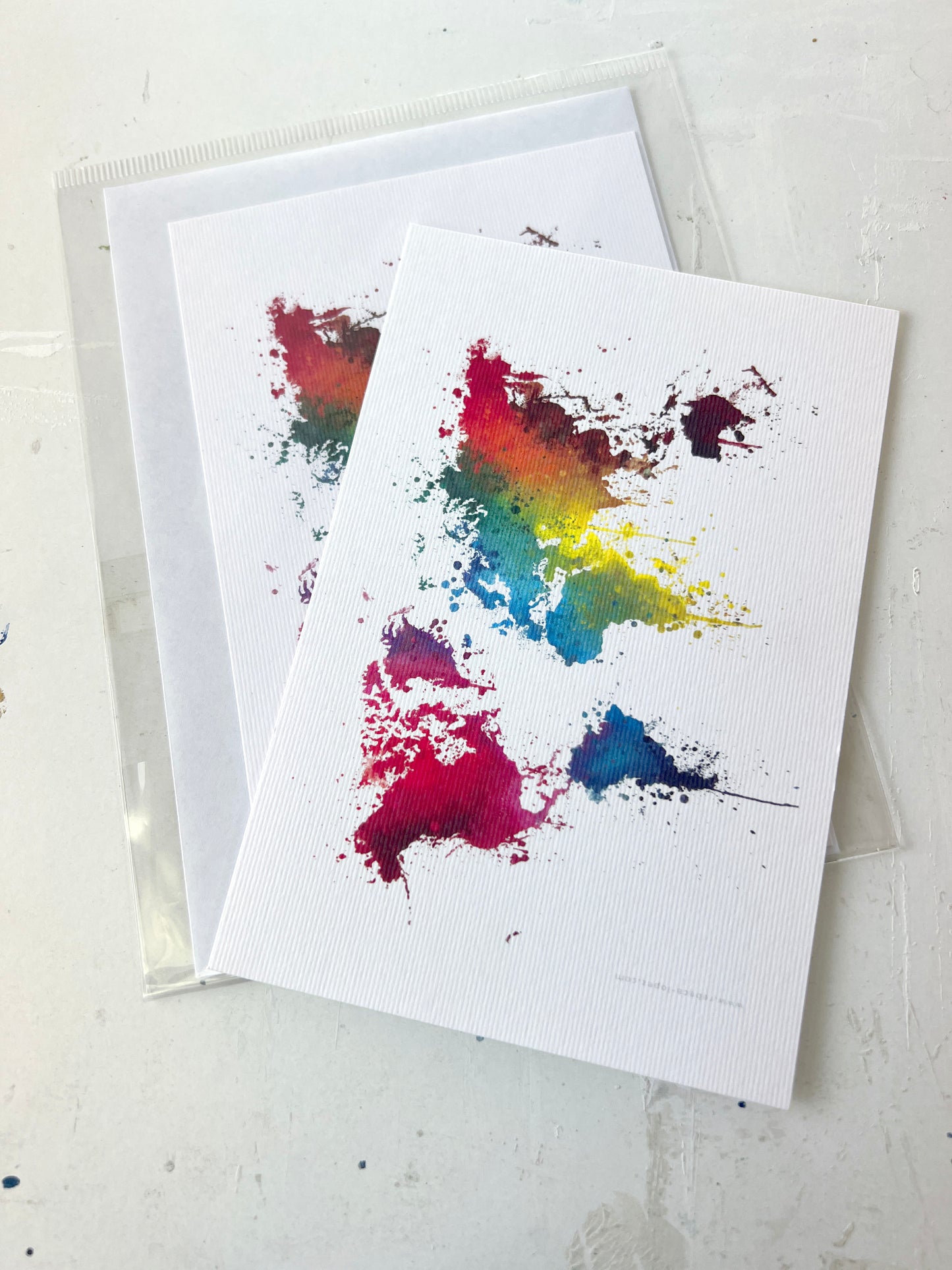 Postal 10x15cm - Mapamundi