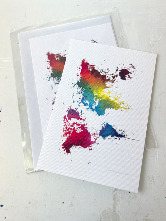 Postal 10x15cm - Mapamundi