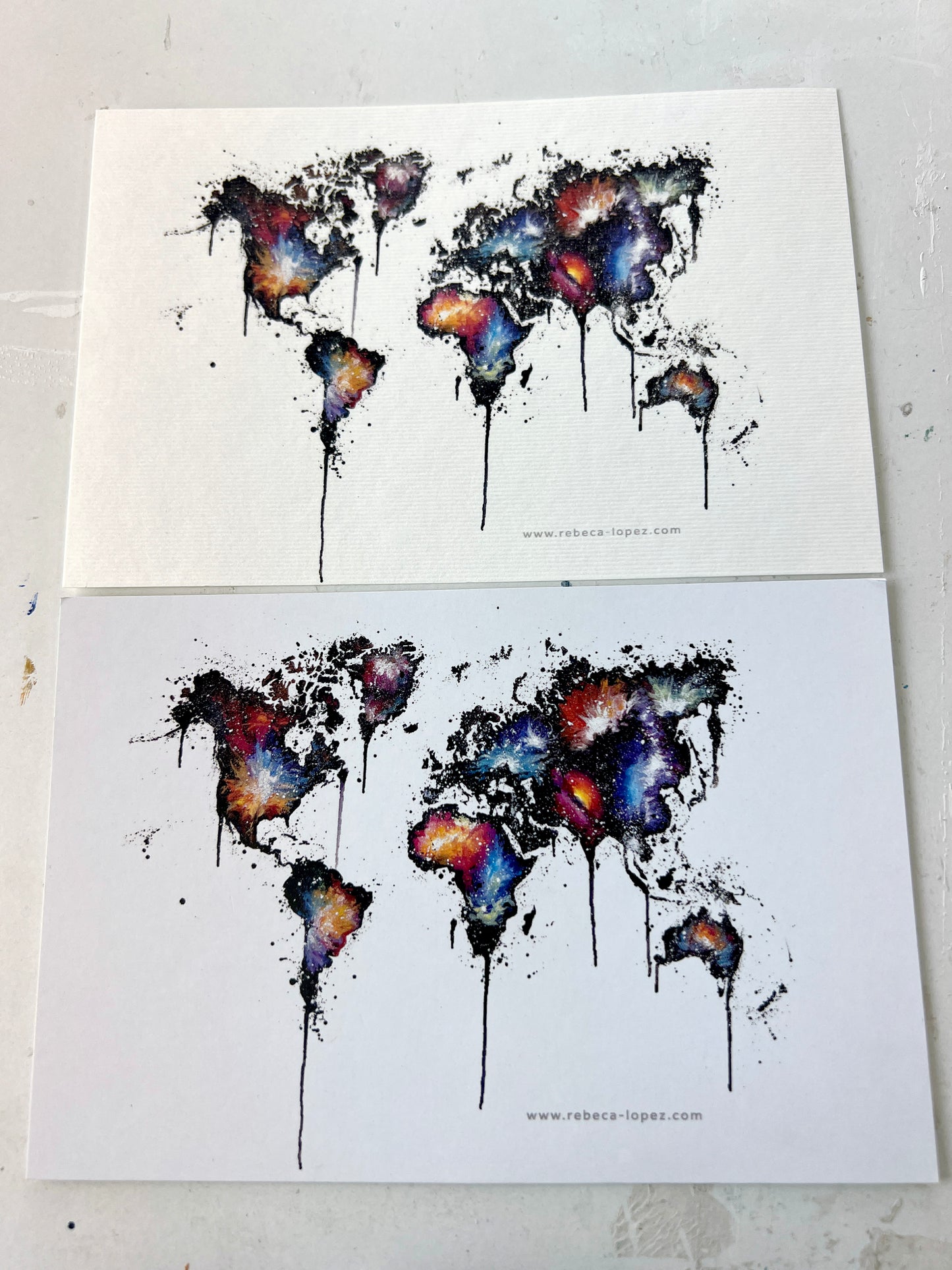 Postal 10x15cm - Mapamundi Universo