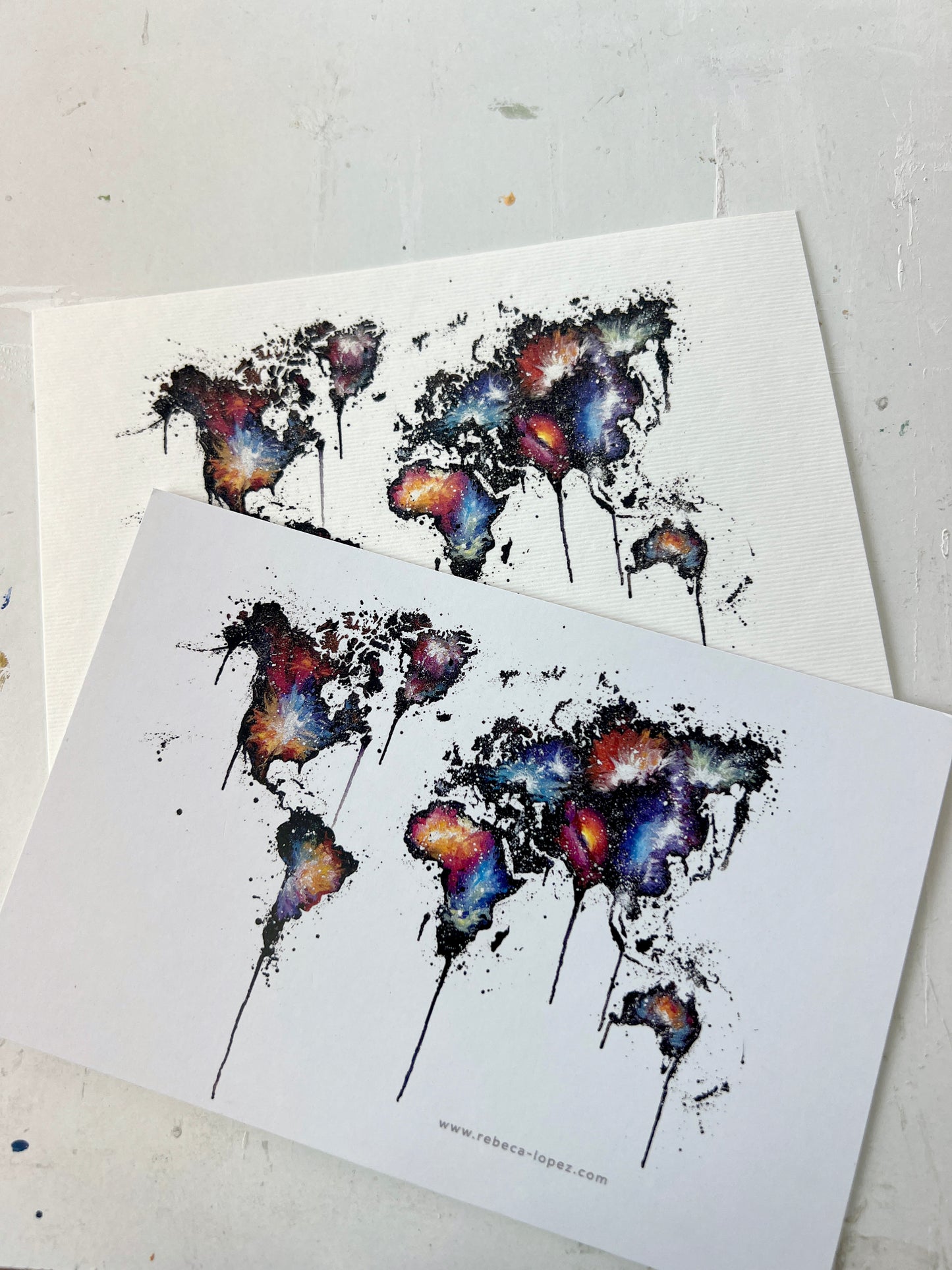 Postal 10x15cm - Mapamundi Universo