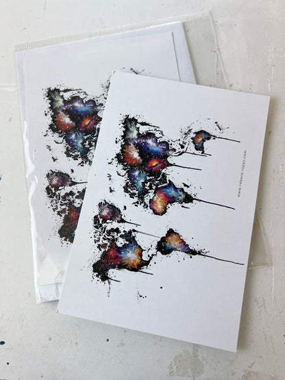 Postal 10x15cm - Mapamundi Universo