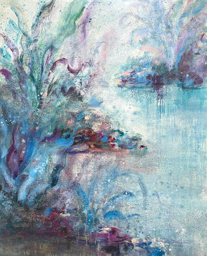 FLOR DE MAR 03, óleo sobre tabla 100x81cm
