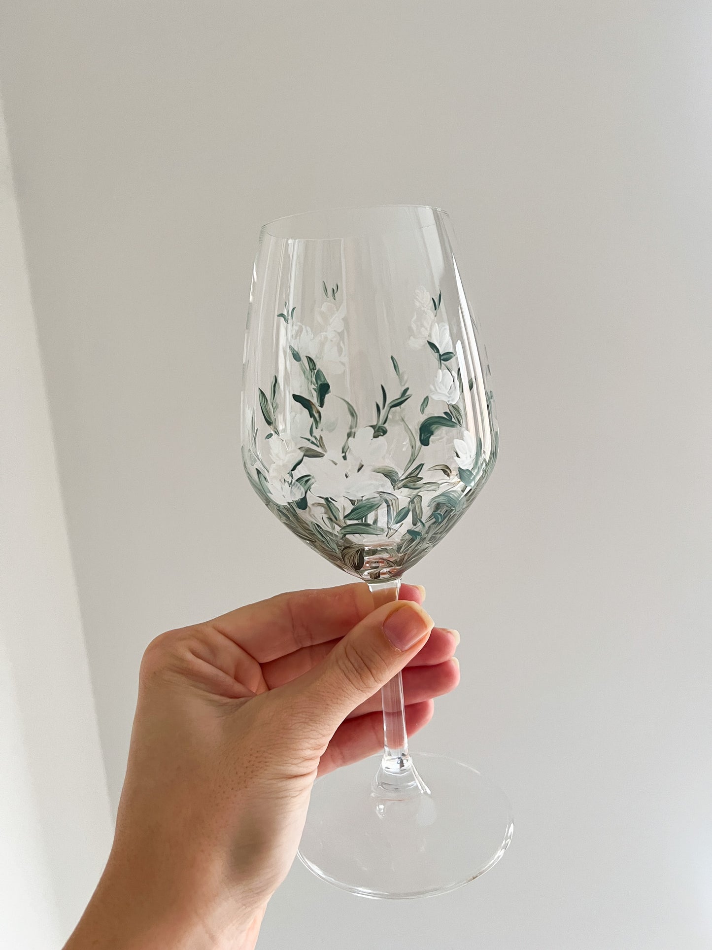 VINO Y ROSAS - Set de 4 copas de vino