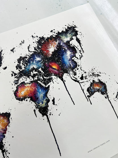 Lámina Mapamundi Universo