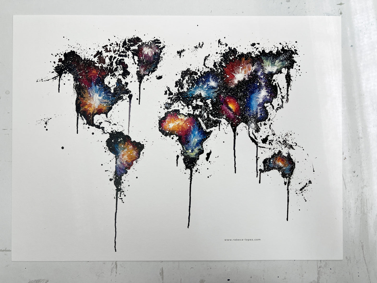 Lámina Mapamundi Universo
