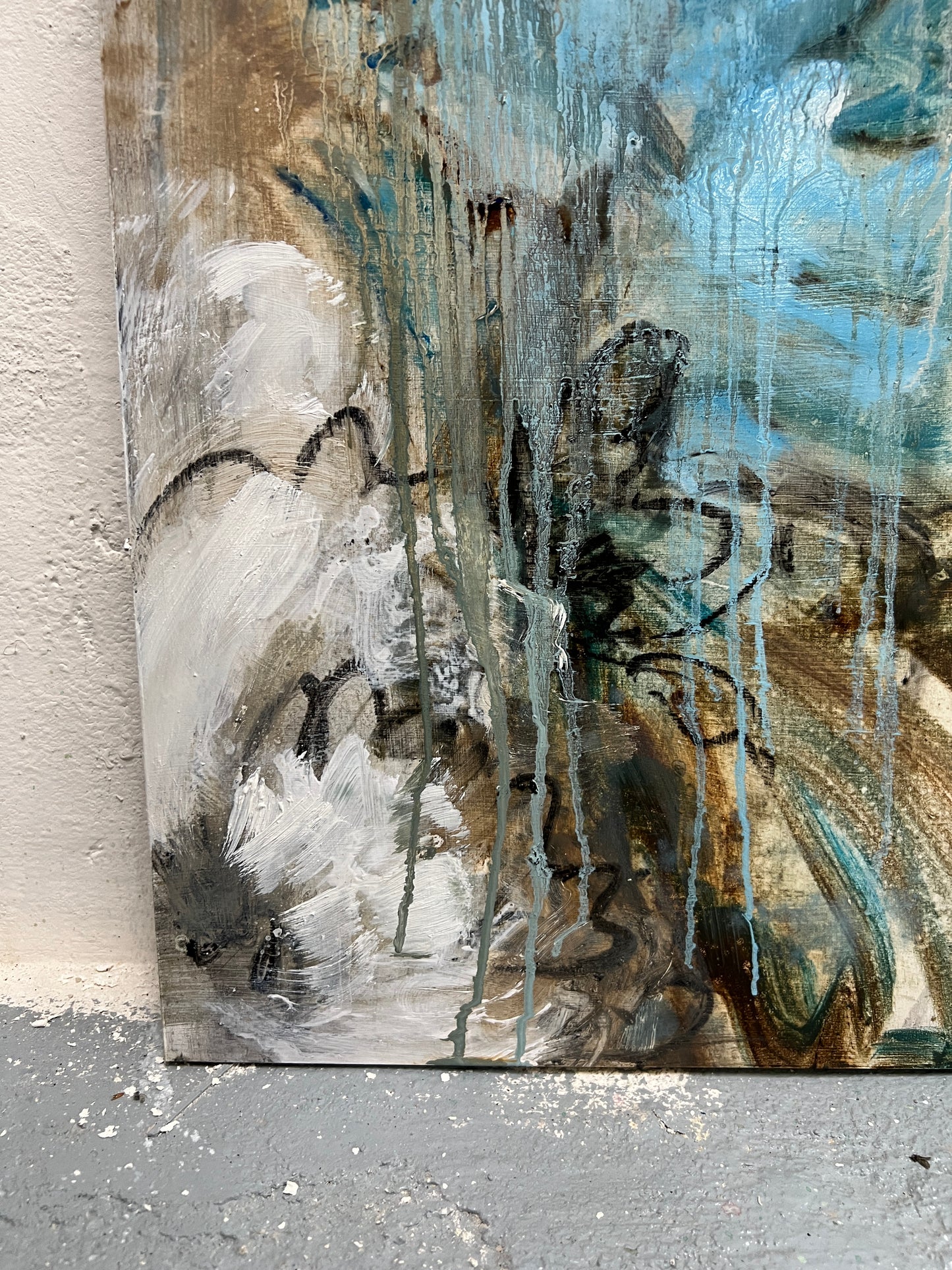 F272 acrílico y óleo sobre tabla 80x40cm (x2)