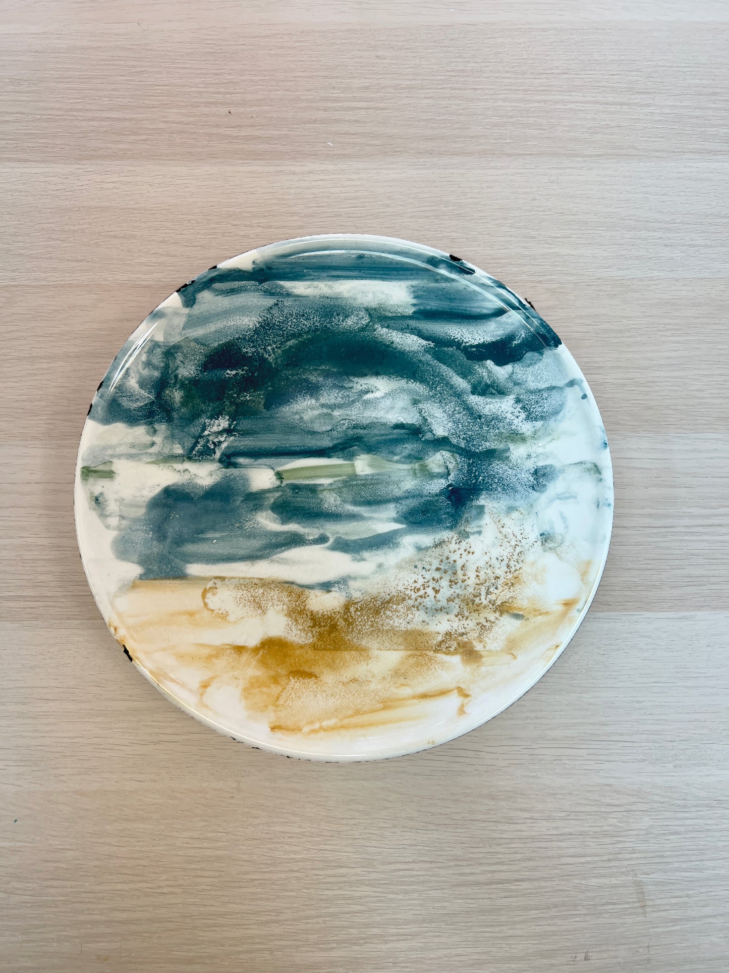MEDITERRÁNEO – Vajilla pintada a mano – Plato llano