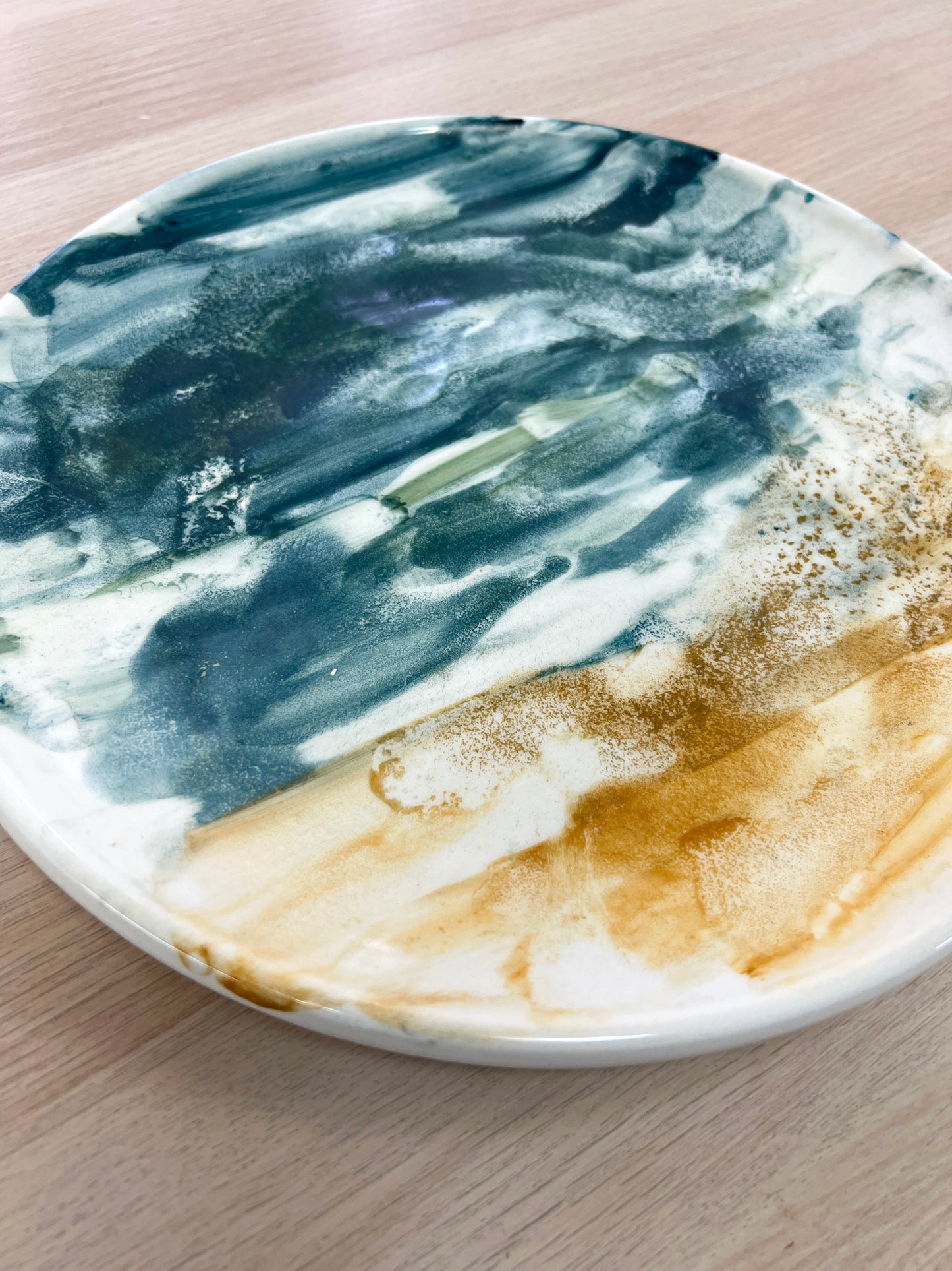 MEDITERRÁNEO – Vajilla pintada a mano – Plato llano