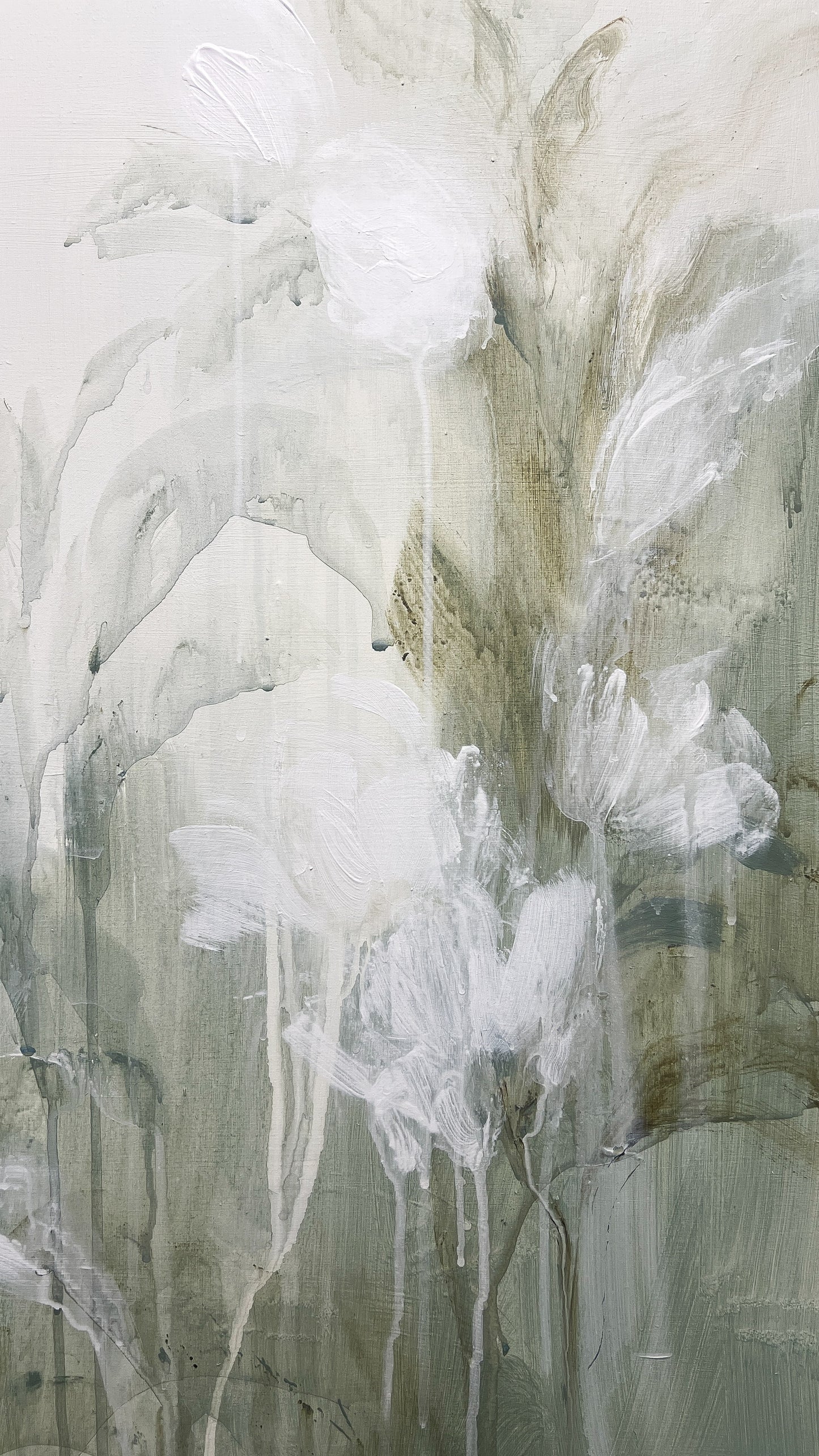OBRA ORIGINAL FLORAL – Díptico - F288, acrílico sobre lino, 78x68 cm (x2)