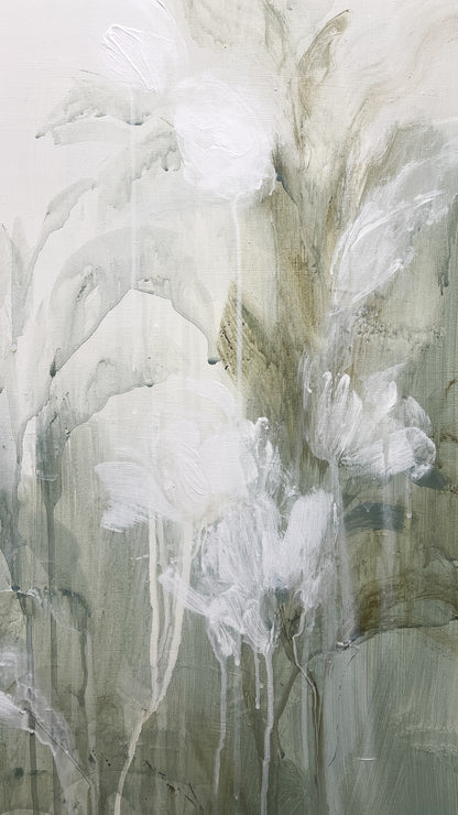OBRA ORIGINAL FLORAL – Díptico - F288, acrílico sobre lino, 78x68 cm (x2)