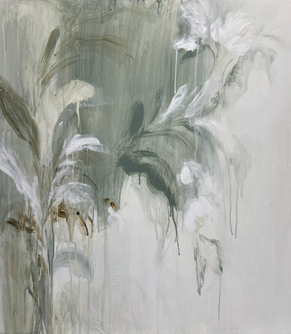 OBRA ORIGINAL FLORAL – Díptico - F288, acrílico sobre lino, 78x68 cm (x2)