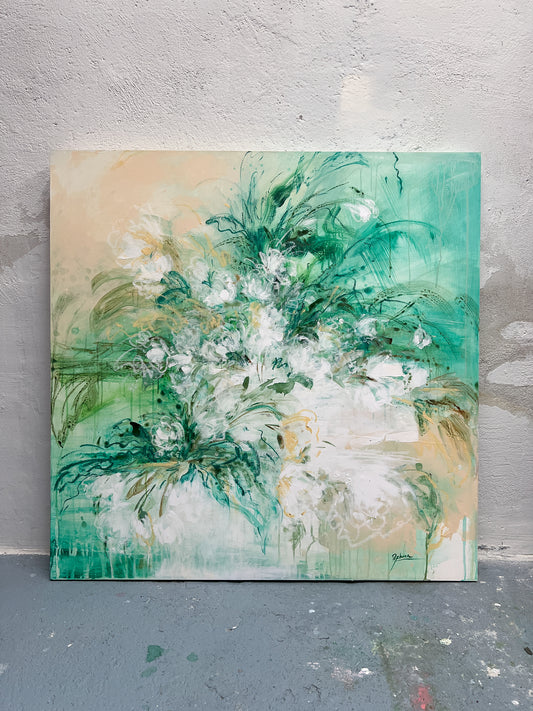 F273 técnica mixta sobre tabla 100x100 cm