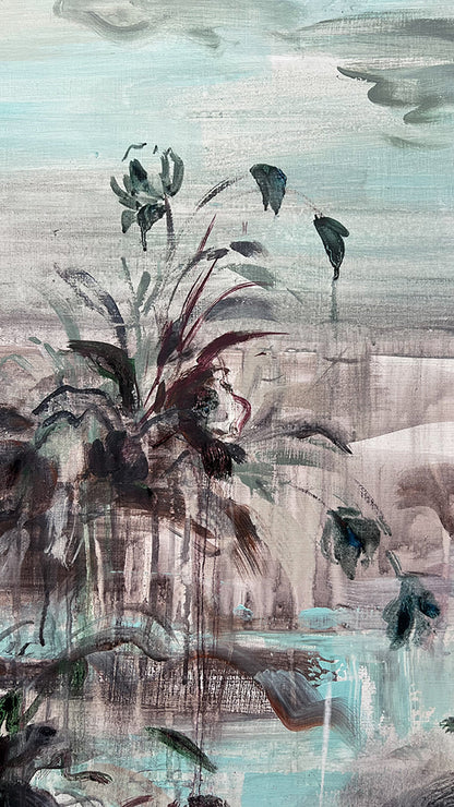 F266 acrílico sobre tabla 81x100 cm