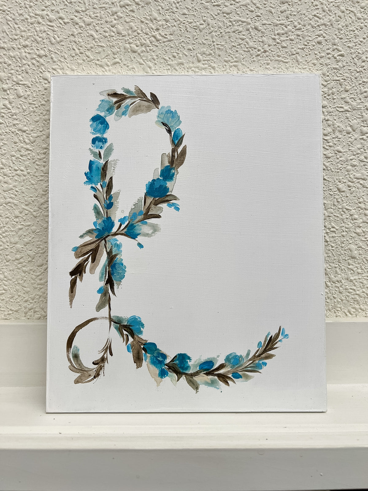 INICIAL L - tabla 27x22 cm