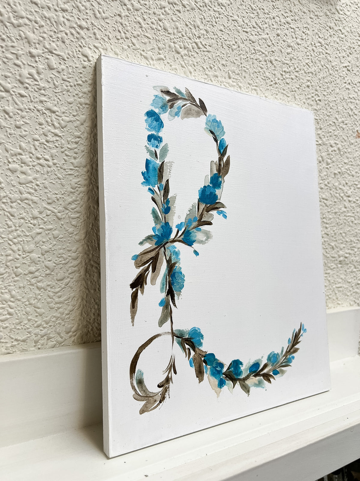 INICIAL L - tabla 27x22 cm