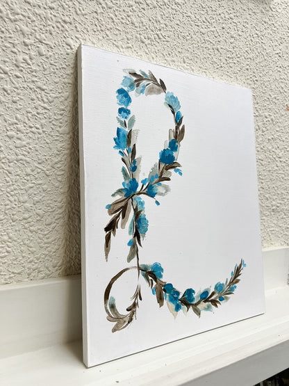 INICIAL L - tabla 27x22 cm