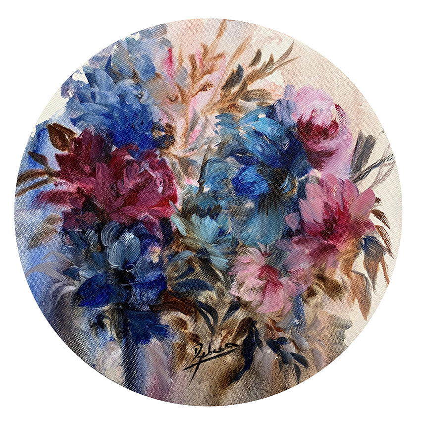 F157 óleo sobre lienzo 30cm dm