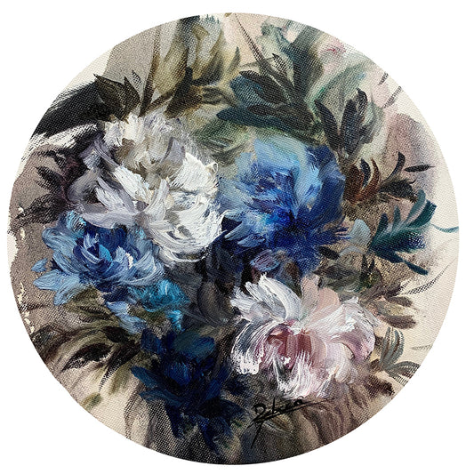 F156 óleo sobre lienzo 30cm dm