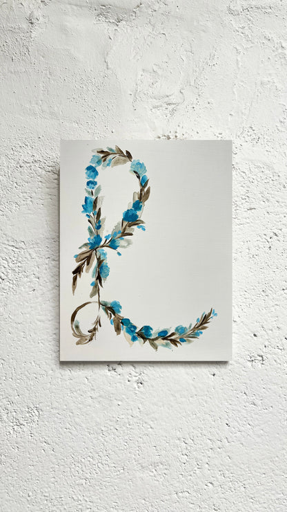 INICIAL L - tabla 27x22 cm