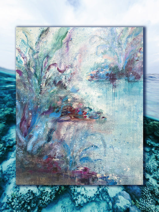 FLOR DE MAR 03, óleo sobre tabla 100x81cm