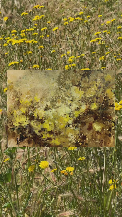 OBRA ORIGINAL FLORAL - F211, Óleo sobre tabla 26,5x19cm